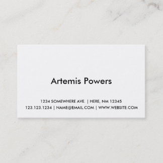 Design de cartão de visita simples da parte