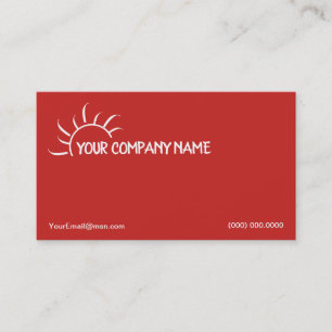 Design de cartão de visita vermelho do logotipo d