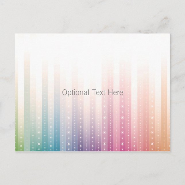Design de Cartão Postal Sparkles (Frente)