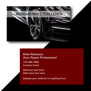Design de Cartões de Visita Automotivos Mais Legai