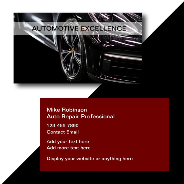 Design de Cartões de visitas para automóveis mais  (Criador carregado)