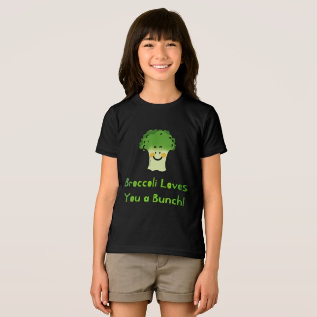 Design de Cartoons de Broccoli Bonito (Frente Completa)