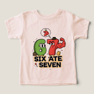 Design de Cartoons "Seis Ate Sete", Piada de Matem