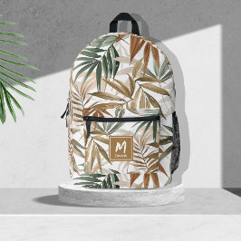 Design de carvão de Ouro de folha tropical persona