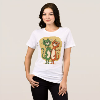 Design de Casal de Gatos Fofos