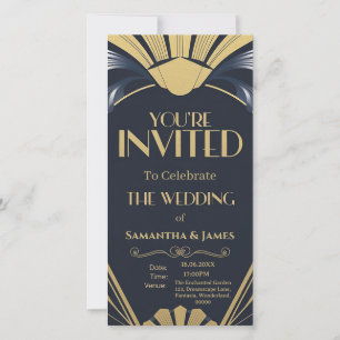 Design de Casamento em Deco de Arte Elegante - Mar