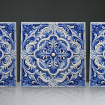 Design de Cerâmica com Padrão Safira Lisboa