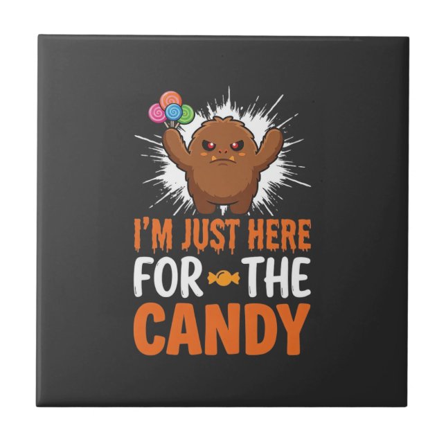 Design de Citação de Monstro de Doces de Halloween (Frente)