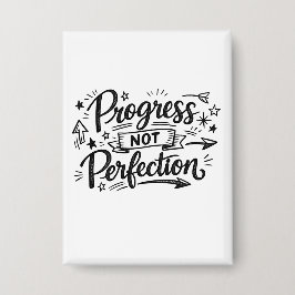 Design de Citação Motivacional Progresso Não Perfe