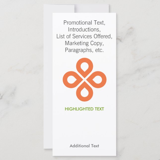 Design DE CLOVER EM LARANJA - PLACA RACK (Frente)