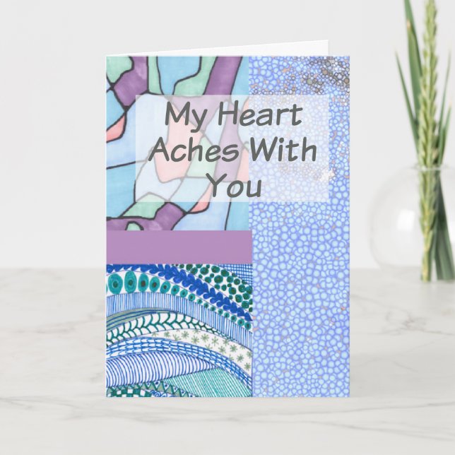 Design de Colagem de Cartão de condolências Cristã (Frente)