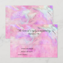 Design de Coletor RSVP de Tela Rosa Quente e Púrpu