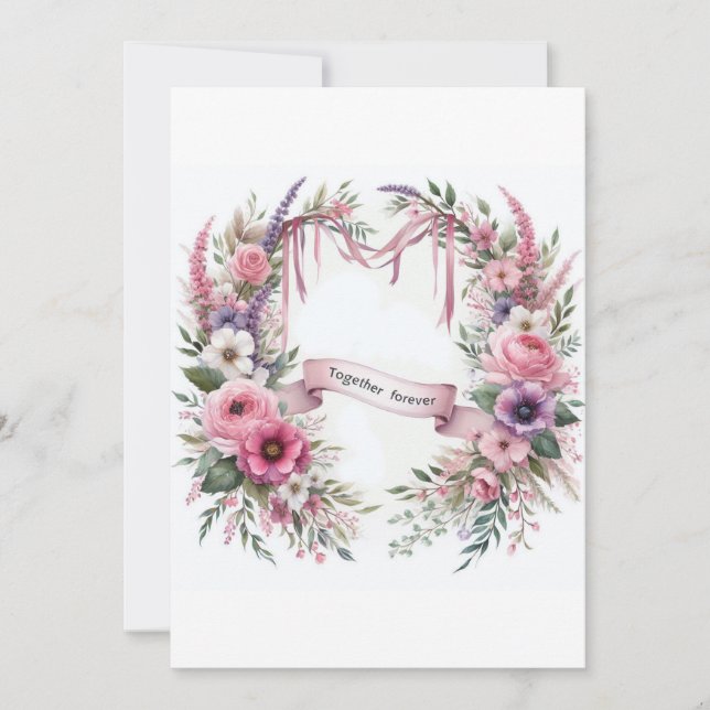 Design de Convite de Casamento (Frente)