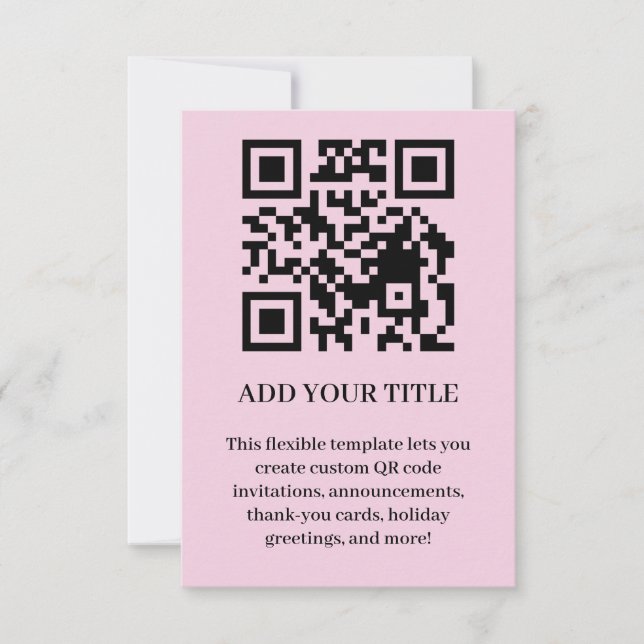 Design de Convite de Evento QR Modern Scannable (Frente)