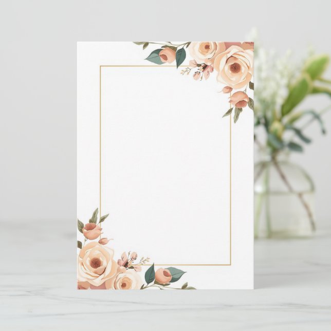 Design de Convite Elegante (Em pé/Frente)