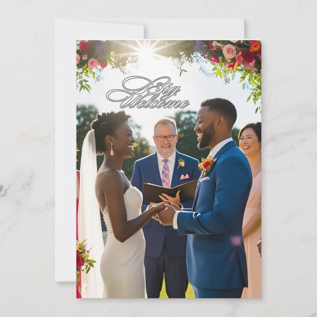 Design de convite para casamento (Frente)