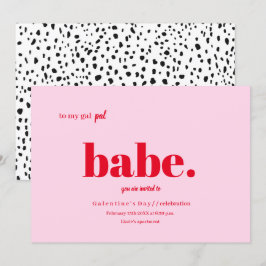 Design de Convite para Dia de Galentine