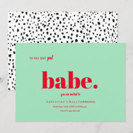 Design de Convite para Dia de Galentine