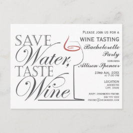Design de Convite para Festa de solteira de Vinho
