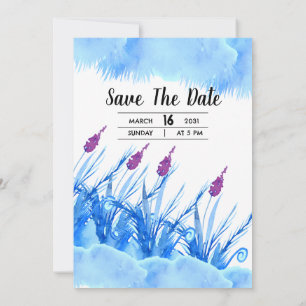 Design de convite prateado do Winter Weddins