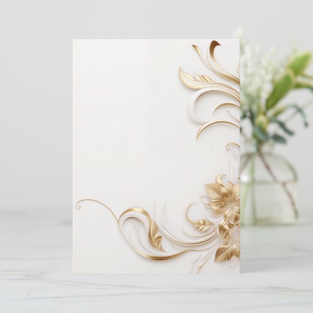 Design de convite simples (Em pé/Frente)