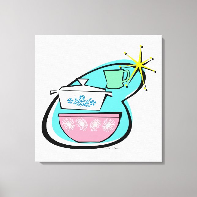 Design de Cookware Atômica - Canvas estendida (Frente)