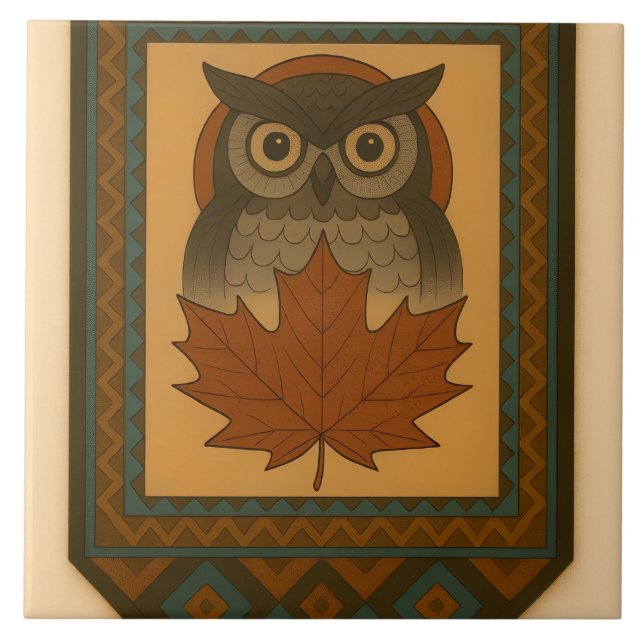Design de Coruja Mágica com Olho Abençoado (Frente)