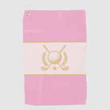 Design de Crista de Louro Elegante Rosa e Dourado
