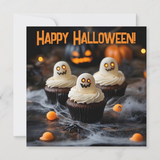 Design de cupcakes de Halloween Spooky (Frente)