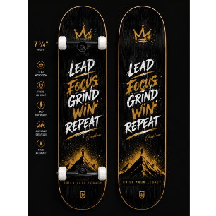 Design de Deck de Skate Mindset   Parede Motivacio