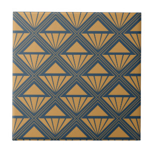 design de Deco de Arte Dourada e azul escura com r