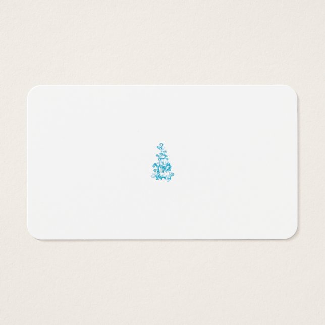 Design de decoração de turquesa média, azul escura (Frente)