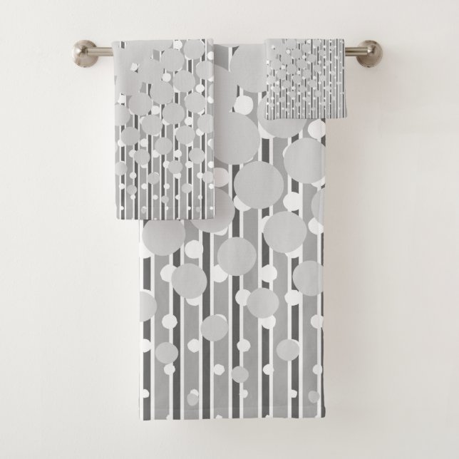 Design de densidade na Cinza - Conjunto de toalhas (Insitu)