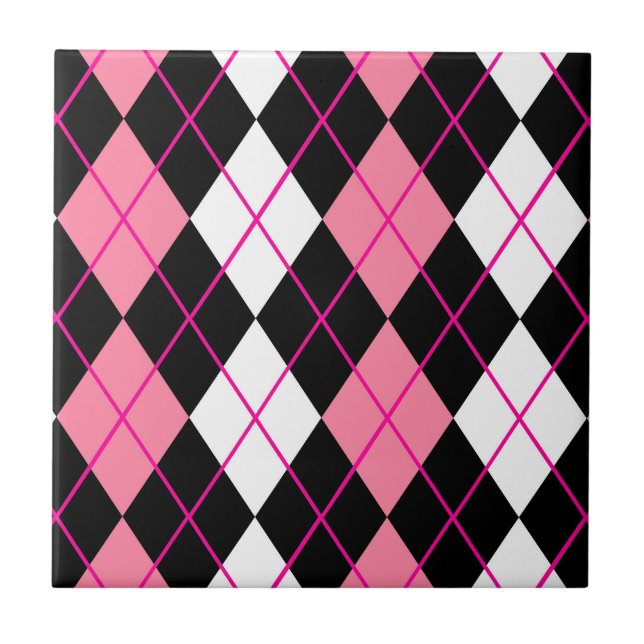 Design de Diamante de Argyle Branco-Rosa (Frente)