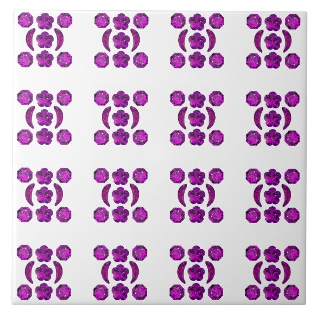 Design de diamante roxo (Frente)