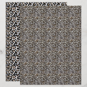 Design de dois lados do leopardo