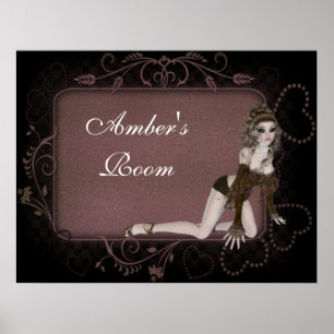 Design de Elf de Etiqueta Cardíaca - Impressão de 