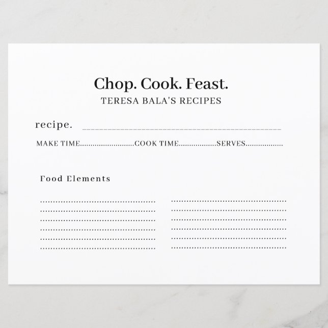 Design de Enclausuramento de Pasta de Receita Mini (Frente)