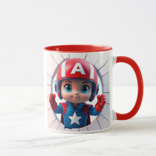 design de envoltório de caneca de desenho animado