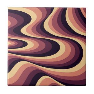 Design de espiral abstrato púrpura, rosa e bege