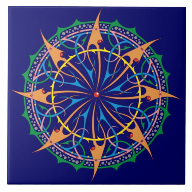 Design de Espiral Oceânico Artístico Premium (Frente)