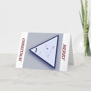 Design de Esquema de Cartão de Feriado Dobrado