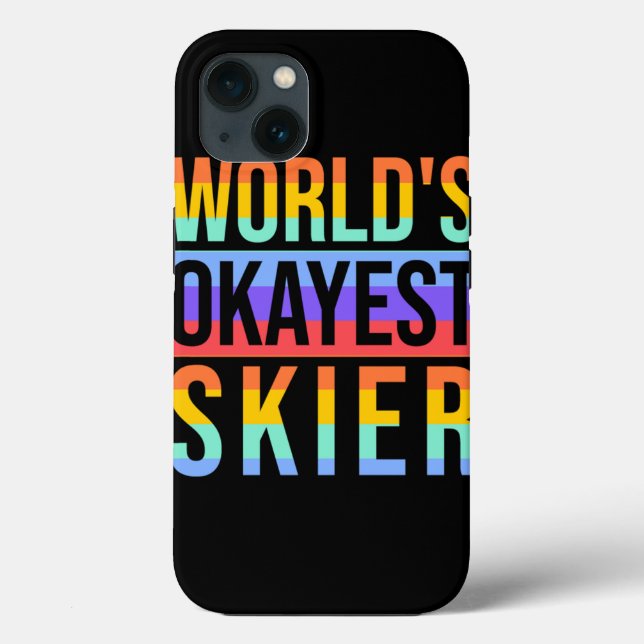 Design de esqui Okayest Skiing Lover (Verso)