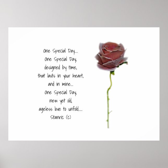 Design DE ESTILO ROMÂNTICO DE POSTER (Frente)