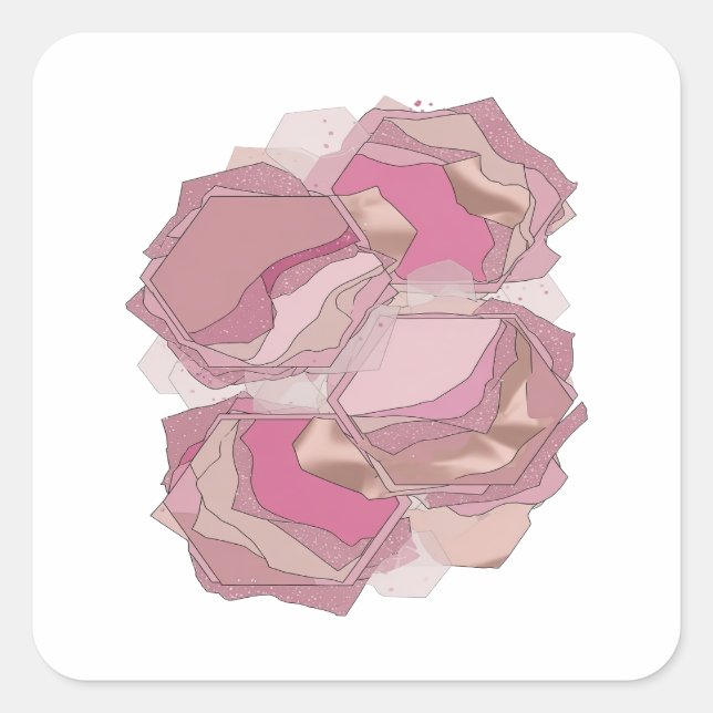 Design de etiqueta abstrata prateada elegante (Frente)