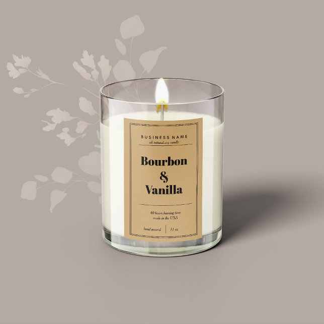 Design de etiqueta de produto de velas (Criador carregado)