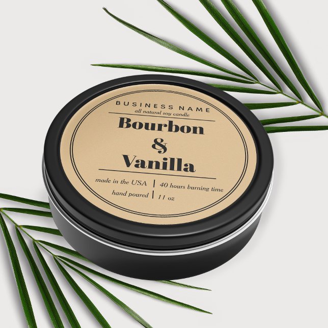 Design de etiqueta de produto de velas (Criador carregado)