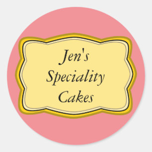 Design de Etiqueta de Quadro Dourado