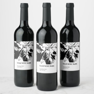 Design de etiqueta de vinho moderno