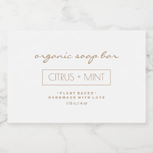 Design de etiqueta do produto Soap